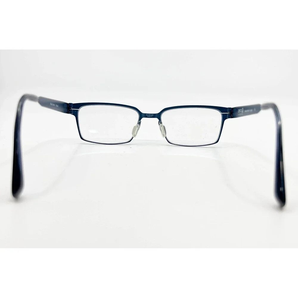 Zero G Smithtown Eyeglasses Mens Blue Titanium Handcrafted Japan 49-17-135
